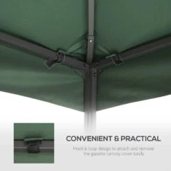 Outsunny 2 Tier Gazebo Replacement Canopy 3000x3000mm - Green - 01-0083 -OUTSUNNY Sales Shop outsunny 01 0083 4