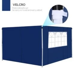 Outsunny Gazebo 2x Side Panels With 1 Window 3000mm - Blue - 01-0208 -OUTSUNNY Sales Shop outsunny 01 0208 4