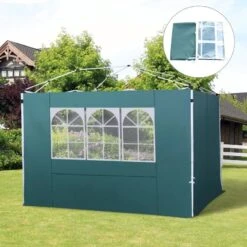 Outsunny Gazebo 2x Side Panels With 1 Window 3000mm - Green - 01-0209 -OUTSUNNY Sales Shop outsunny 01 0209 1