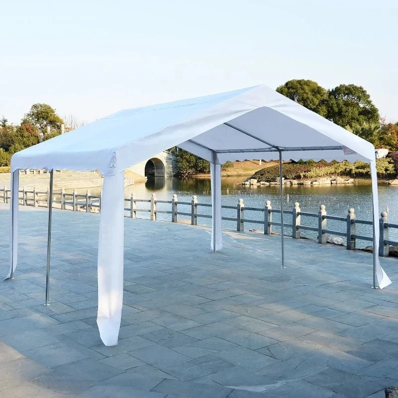 Outsunny Garden Gazebo Marquee With Windows And Sidewalls 4000x4000mm - White - 01-0807 5 Outsunny Garden Gazebo Marquee With Windows And Sidewalls 4000x4000mm - White - 01-0807 - Image 5