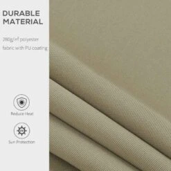 Outsunny Manual Retractable Awning 2.5 X 2m - Beige - 01-0135 -OUTSUNNY Sales Shop outsunny 010135 1