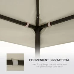 Outsunny 2 Tier Gazebo Replacement Canopy 3000x3000mm - Cream White - 100110-053CW -OUTSUNNY Sales Shop outsunny 100110 053cw 5