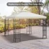 Outsunny 2 Tier Gazebo Replacement Canopy 3000x3000mm - Cream White - 100110-053CW -OUTSUNNY Sales Shop outsunny 100110 053cw 9