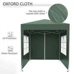 Outsunny Pop-Up Gazebo Canopy 2000x2000mm - Green - 100110-066GR 19 Outsunny Pop-Up Gazebo Canopy 2000x2000mm - Green - 100110-066GR -OUTSUNNY Sales Shop outsunny 100110 066gr 6 1