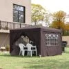 Outsunny Pop-Up Gazebo Canopy 3000x3000mm - Coffee - 100110-067CE 21 Outsunny Pop-Up Gazebo Canopy 3000x3000mm - Coffee - 100110-067CE -OUTSUNNY Sales Shop outsunny 100110 067ce 11