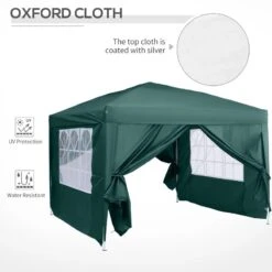 Outsunny Pop-Up Gazebo Canopy 3000x3000mm - Green - 100110-067GR -OUTSUNNY Sales Shop outsunny 100110 067gr 5