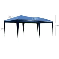 Outsunny Pop-up Heavy Duty Garden Gazebo With Curtains & Sidewalls 3000x6000mm - Blue - 100110-068B 15 Outsunny Pop-up Heavy Duty Garden Gazebo With Curtains & Sidewalls 3000x6000mm - Blue - 100110-068B -OUTSUNNY Sales Shop outsunny 100110 068b 2