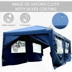 Outsunny Pop-up Heavy Duty Garden Gazebo With Curtains & Sidewalls 3000x6000mm - Blue - 100110-068B 14 Outsunny Pop-up Heavy Duty Garden Gazebo With Curtains & Sidewalls 3000x6000mm - Blue - 100110-068B -OUTSUNNY Sales Shop outsunny 100110 068b 3