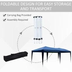 Outsunny Pop-up Heavy Duty Garden Gazebo With Curtains & Sidewalls 3000x6000mm - Blue - 100110-068B 12 Outsunny Pop-up Heavy Duty Garden Gazebo With Curtains & Sidewalls 3000x6000mm - Blue - 100110-068B -OUTSUNNY Sales Shop outsunny 100110 068b 4