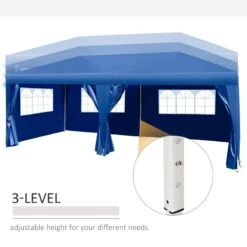 Outsunny Pop-up Heavy Duty Garden Gazebo With Curtains & Sidewalls 3000x6000mm - Blue - 100110-068B 10 Outsunny Pop-up Heavy Duty Garden Gazebo With Curtains & Sidewalls 3000x6000mm - Blue - 100110-068B -OUTSUNNY Sales Shop outsunny 100110 068b 6