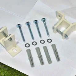 Outsunny Manual Retractable Awning 3.5 X 2.5m - Dark Blue/White - 100110-006BW -OUTSUNNY Sales Shop outsunny 100110006bw 5