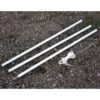 Outsunny Iron Awning Sail Shade Pole Kit - White - 100110-025