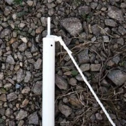 Outsunny Iron Awning Sail Shade Pole Kit - White - 100110-025 -OUTSUNNY Sales Shop outsunny 100110025 main image