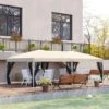 Outsunny Pop-up Garden Gazebo With Mesh Sidewalls 3000x6000mm - Beige - 840-012YL -OUTSUNNY Sales Shop outsunny 840 012yl 1