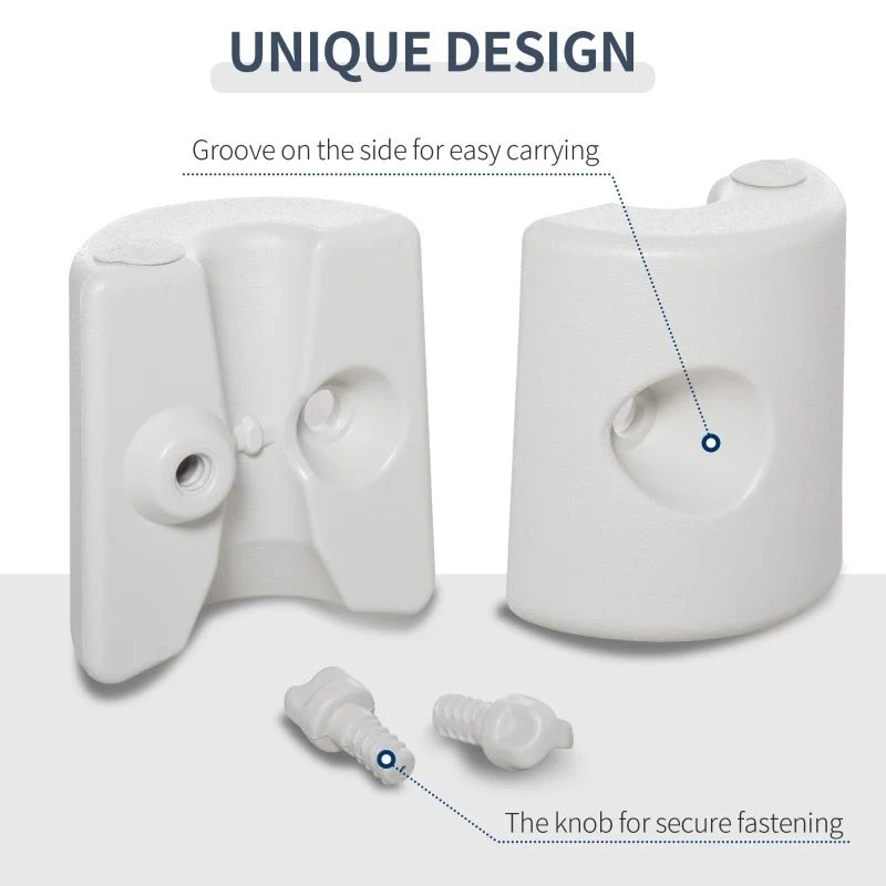 Outsunny Gazebo Self Fill Base Weights X4 - White - 840-046 7 Outsunny Gazebo Self Fill Base Weights X4 - White - 840-046 - Image 7