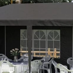 Outsunny Garden Gazebo Marquee With Windows And Sidewalls 3000x6000mm - Black - 840-062BK 10 Outsunny Garden Gazebo Marquee With Windows And Sidewalls 3000x6000mm - Black - 840-062BK -OUTSUNNY Sales Shop outsunny 840 062bk 8 1
