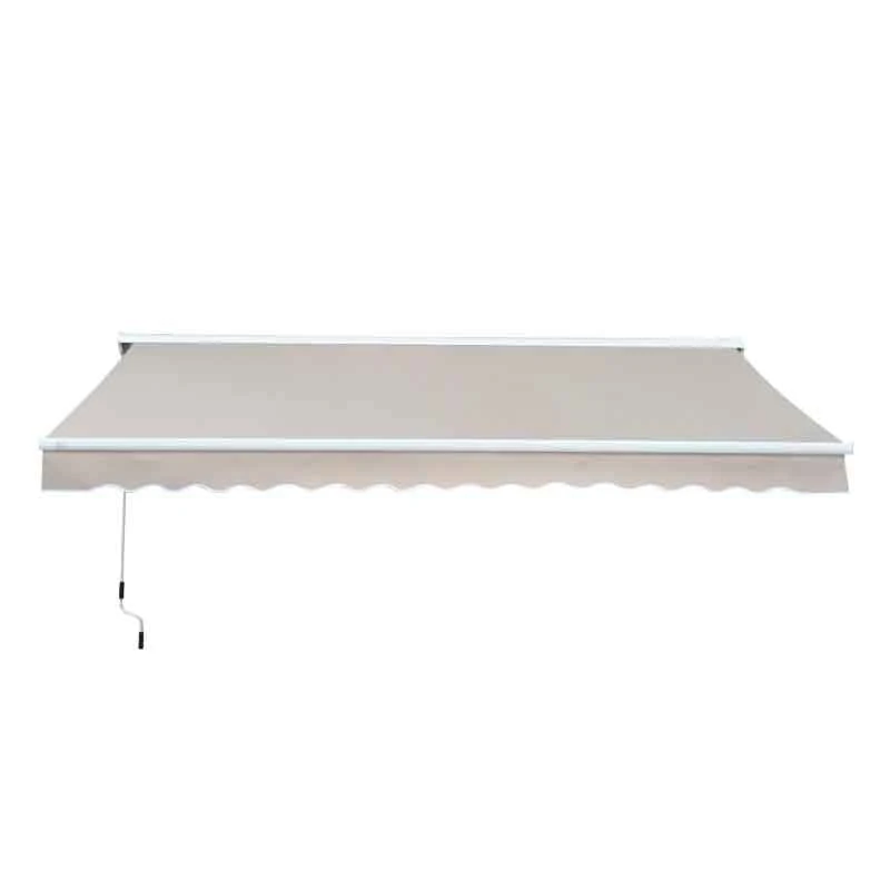 Outsunny Retractable Manual/Electric Awning 3.5 X 2.5m - Cream White/White - 840-146 3 Outsunny Retractable Manual/Electric Awning 3.5 X 2.5m - Cream White/White - 840-146 - Image 3