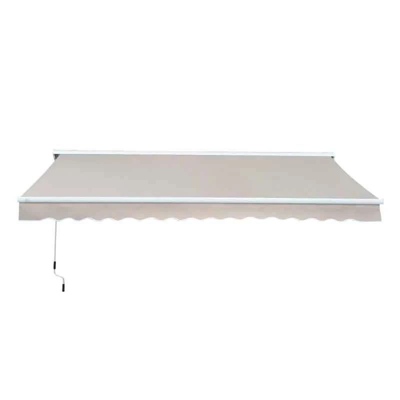 Outsunny Retractable Manual/Electric Awning 2.95 X 2.5m - Cream White/White - 840-147 3 Outsunny Retractable Manual/Electric Awning 2.95 X 2.5m - Cream White/White - 840-147 - Image 3