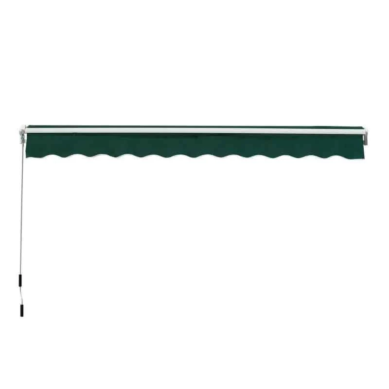 Outsunny Retractable Manual Awning 3 X 2m - Green - 840-149V01GN 4 Outsunny Retractable Manual Awning 3 X 2m - Green - 840-149V01GN - Image 4