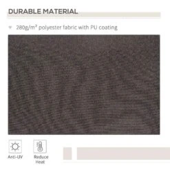 Outsunny Retractable Manual Awning 3 X 2m - Grey - 840-149V01GY -OUTSUNNY Sales Shop outsunny 840149v01gy 3