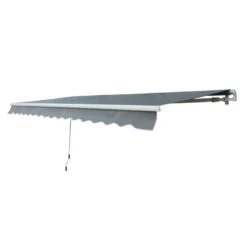 Outsunny Retractable Manual Awning 3 X 2.5m - Grey - 840-152 -OUTSUNNY Sales Shop outsunny 840152 6