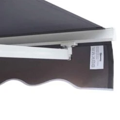 Outsunny Retractable Manual Awning 3 X 2.5m - Grey - 840-152 -OUTSUNNY Sales Shop outsunny 840152 fabric