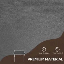 Outsunny Adjustable Outdoor Aluminium Frame Awning 2 X 1.5m - Grey/White- 840-182GY -OUTSUNNY Sales Shop outsunny 840182gy 2