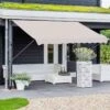 Outsunny Adjustable Outdoor Aluminium Frame Awning 3 X 1.5m - Beige - 840-183CW