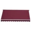 Outsunny Retractable Electric/Manual LED Strip Awning 3.5 X 2.5m - Wine Red - 840-199WR 21 Outsunny Retractable Electric/Manual LED Strip Awning 3.5 X 2.5m - Wine Red - 840-199WR -OUTSUNNY Sales Shop outsunny 840199wr front view