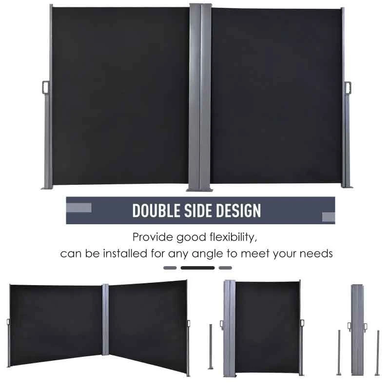 Outsunny Pull-Out Patio Double Side Retractable Awning 6 X 1.6m - Dark Grey - 840-209CG 9 Outsunny Pull-Out Patio Double Side Retractable Awning 6 X 1.6m - Dark Grey - 840-209CG - Image 9