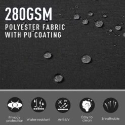 Outsunny Pull-Out Patio Double Side Retractable Awning 1.8 X 6m - Black - 840-209V01BK 13 Outsunny Pull-Out Patio Double Side Retractable Awning 1.8 X 6m - Black - 840-209V01BK -OUTSUNNY Sales Shop outsunny 840209v01bk 5