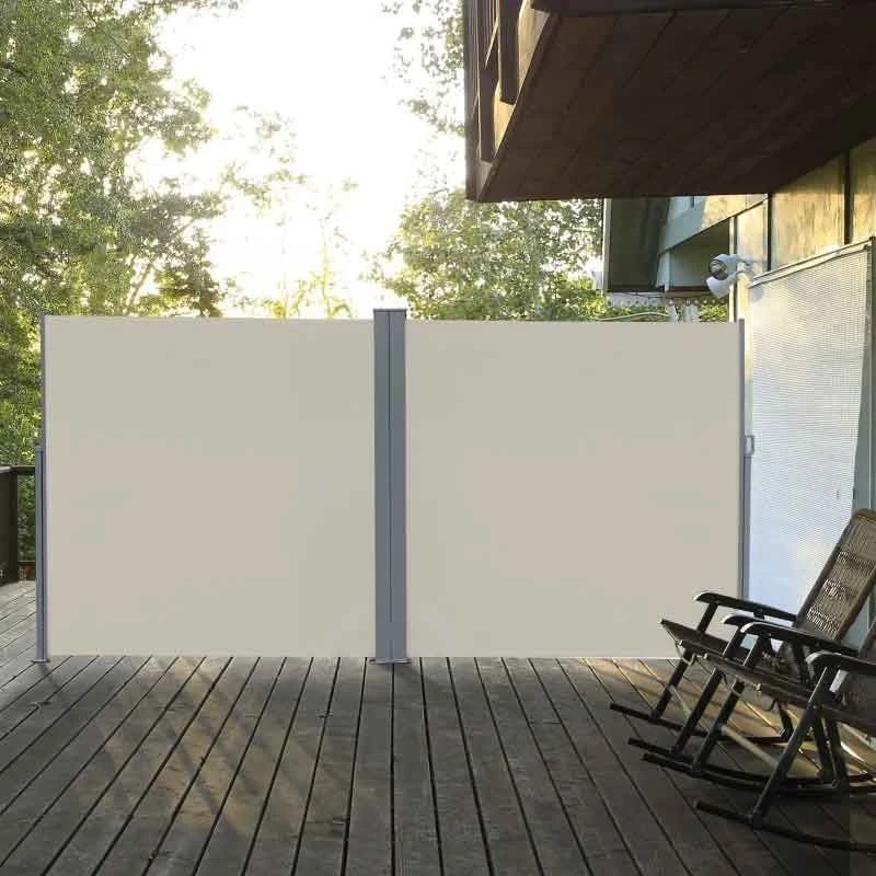 Outsunny Pull-Out Patio Double Side Retractable Awning 2 X 6m - Cream White - 840-221CW 1 Outsunny Pull-Out Patio Double Side Retractable Awning 2 X 6m - Cream White - 840-221CW