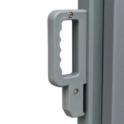 Outsunny Pull-Out Patio Double Side Retractable Awning 2 X 6m - Grey - 840-221GY -OUTSUNNY Sales Shop outsunny 840221gy handle2