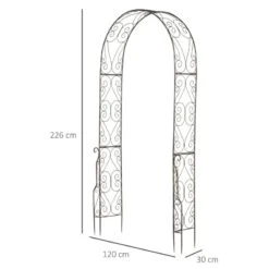 Outsunny Decorative Garden Arch - Black/Bronze - 844-221 -OUTSUNNY Sales Shop outsunny 844 221 2
