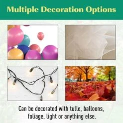 Outsunny Metal Pergola Garden Arch - Black - 844-280 -OUTSUNNY Sales Shop outsunny 844 280 4