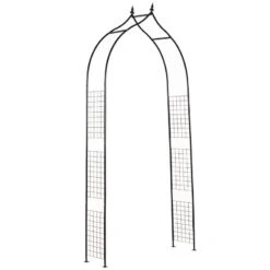 Outsunny Metal Pergola Garden Arch - Black - 844-280 -OUTSUNNY Sales Shop outsunny 844 280 8
