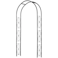 Outsunny Vintage Style Arbor & Trellis Garden Arch - Black - 844-281 -OUTSUNNY Sales Shop outsunny 844 281 9