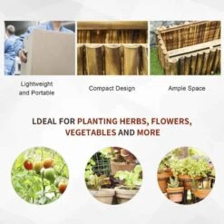 Outsunny Rectangular Garden Planter - Brown - 845-101 17 Outsunny Rectangular Garden Planter - Brown - 845-101 -OUTSUNNY Sales Shop outsunny 845101