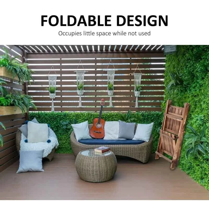 Outsunny 3 Tier Plant Stand - Brown - 845-112 10 Outsunny 3 Tier Plant Stand - Brown - 845-112 - Image 10