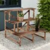 Outsunny 3 Tier Plant Stand - Brown - 845-115 -OUTSUNNY Sales Shop outsunny 845115 lifestyle