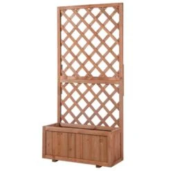 Outsunny Trellis Garden Planter - Orange - 845-127 -OUTSUNNY Sales Shop outsunny 845127