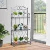 Outsunny 3 Tier Metal Plant Stand - Silver Grey - 845-220 -OUTSUNNY Sales Shop outsunny 845220 main image