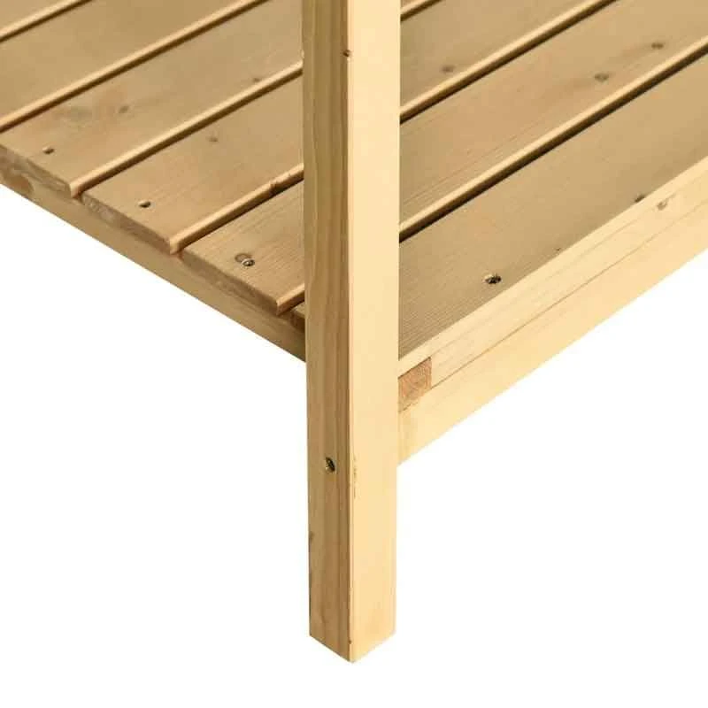 Outsunny Wooden Rectangular Raised 8 Compartment Garden Planter - Brown - 845-238V01 5 Outsunny Wooden Rectangular Raised 8 Compartment Garden Planter - Brown - 845-238V01 - Image 5