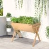 Outsunny Large Wooden Raised Garden Planter - Brown - 845-288 -OUTSUNNY Sales Shop outsunny 845288 lifestyle