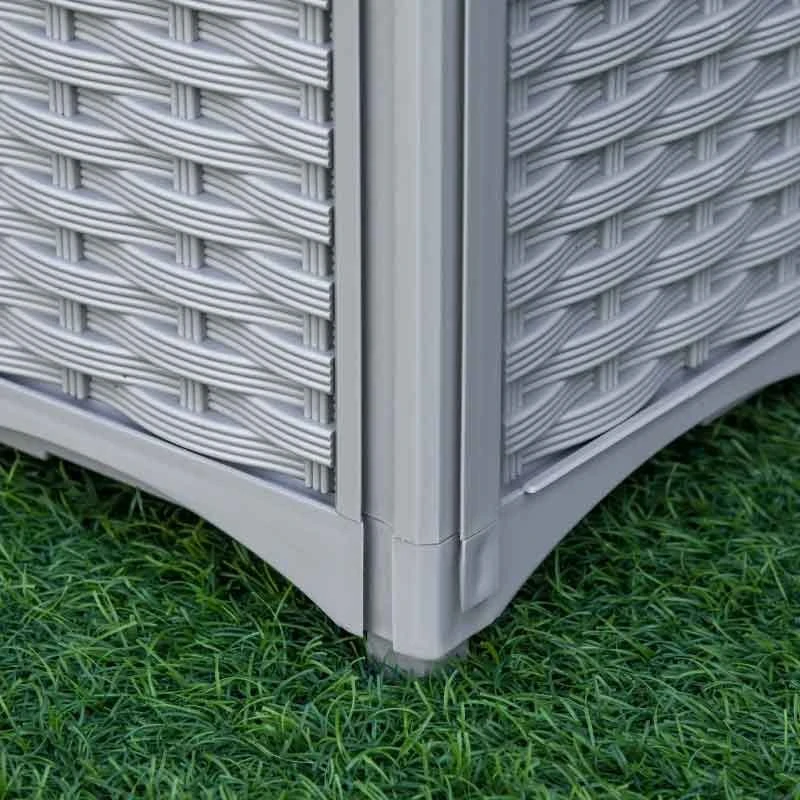 Outsunny Plastic Raised Garden Planter - Grey - 845-290V02GY 3 Outsunny Plastic Raised Garden Planter - Grey - 845-290V02GY - Image 3