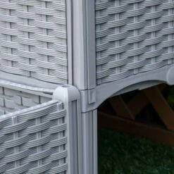 Outsunny Plastic Raised Garden Planter - Grey - 845-290V02GY 13 Outsunny Plastic Raised Garden Planter - Grey - 845-290V02GY -OUTSUNNY Sales Shop outsunny 845290v02gy close up