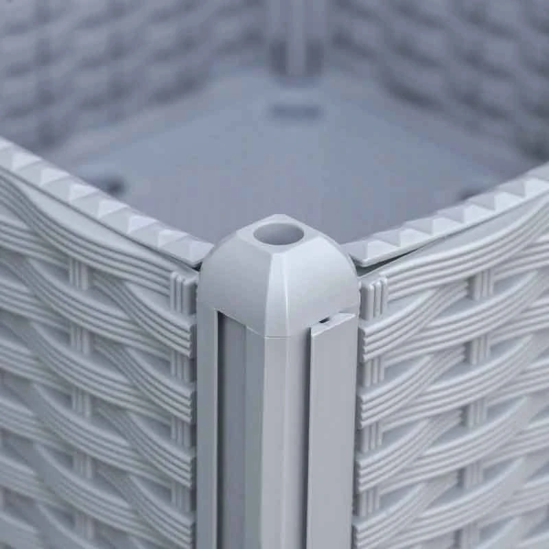 Outsunny Plastic Raised Garden Planter - Grey - 845-290V02GY 6 Outsunny Plastic Raised Garden Planter - Grey - 845-290V02GY - Image 6