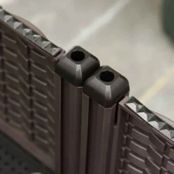 Outsunny 6 Piece Lightweight Raised Garden Planter - Brown - 845-439V02 -OUTSUNNY Sales Shop outsunny 845439v02 close up1