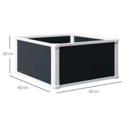 Outsunny Raised Garden Planter - Grey/White - 845-452 -OUTSUNNY Sales Shop outsunny 845452 dimensions