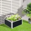 Outsunny Raised Garden Planter - Grey/White - 845-452 19 Outsunny Raised Garden Planter - Grey/White - 845-452 -OUTSUNNY Sales Shop outsunny 845452 lifestyle1
